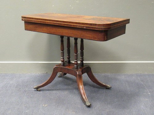 Lot 359 - A Regency  mahogany and rosewood crossbanded...