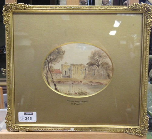 Lot 245 - Follower of Samuel Prout, Landscapes, Durham,...