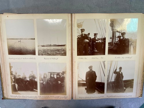 Lot 121 - An 1890s photograph album, of views taken by a...