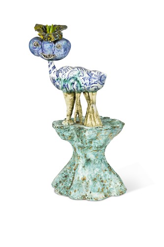 Lot 106 - § Jenny Orchard (Turkish, born 1951), a glazed earthenware sculpture
