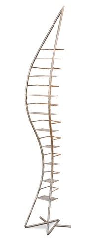 Lot 299 - An unusual 'industrial' steel display unit