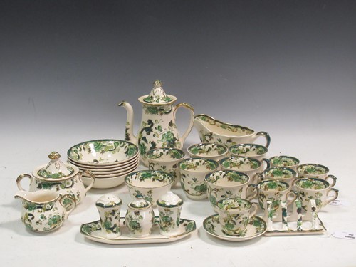 Lot 96 - Masons Chartreuse dinner and tea set