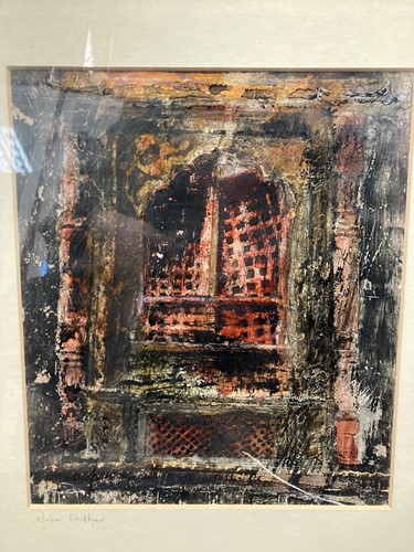Lot 239 - Painting of Indian window by Mat Barber...