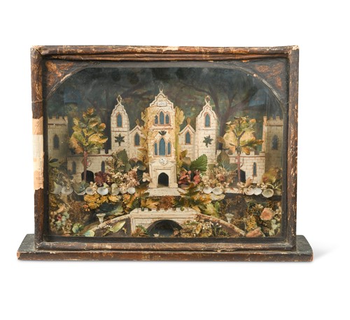 Lot 701 - A Victorian architectural diorama
