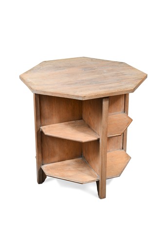 Lot 233 - An Art Deco period limed-oak book table, circa 1930
