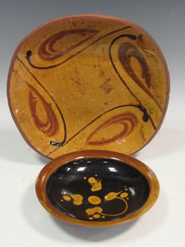 Lot 80 - Two slipware dishes (2)
