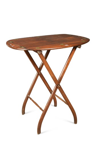 Lot 794 - A late George III mahogany butler's tray