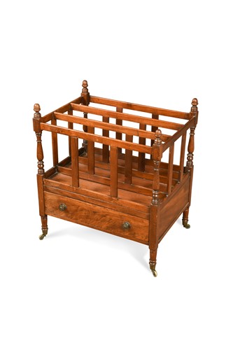 Lot 822 - A Regency mahogany canterbury