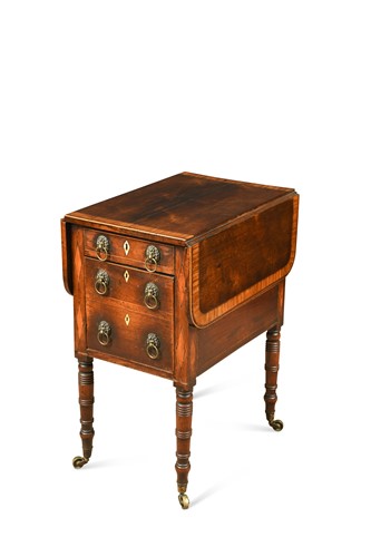 Lot 864 - A Regency rosewood drop leaf table