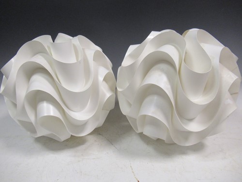 Lot 536 - A pair of Poul Christiansen lampshades for Le...