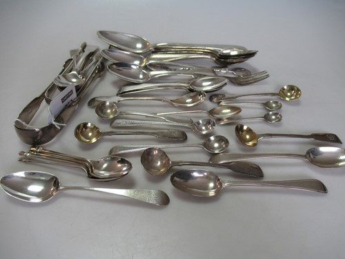 Lot 214 - A large collection of assorted silver flatware...