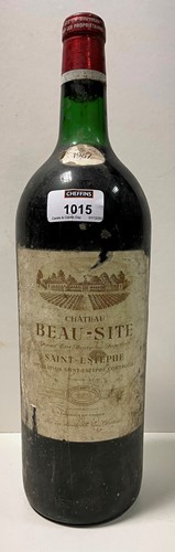 Lot 1015 - Chateau Beausite, St Estephe 1967, a magnum...