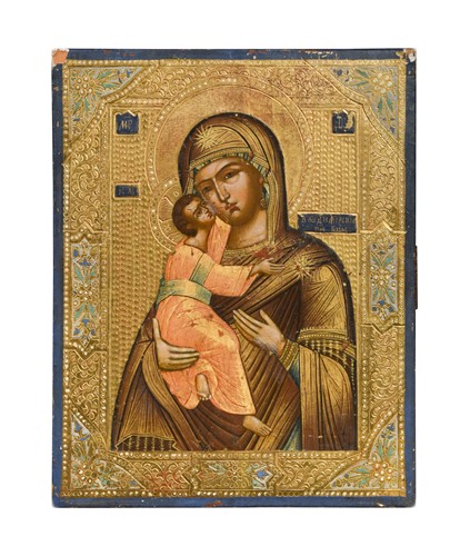 Lot 73 - A Russian icon, late 19th century