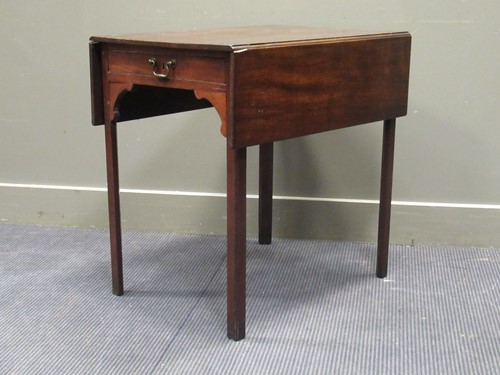Lot 380 - A George III mahogany pembroke table, the...