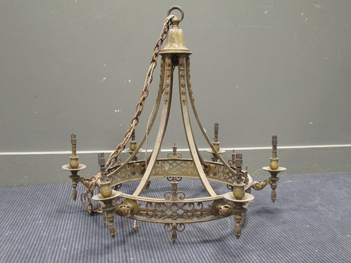 Lot 506 - A Neo-classical style six branch chandelier...