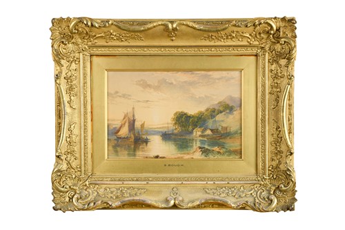 Lot 404 - Follower of S Bough, River landscape with...