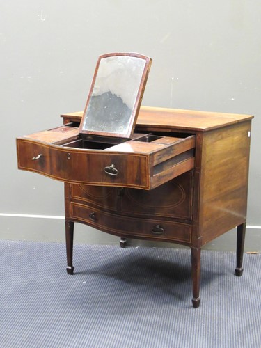 Lot 557 - A George III sabicu (?) wood serpentine...