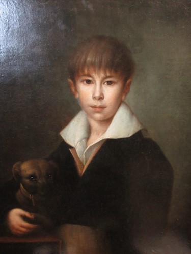 Lot 307 - Follower of John Opie, half-length portrait of...