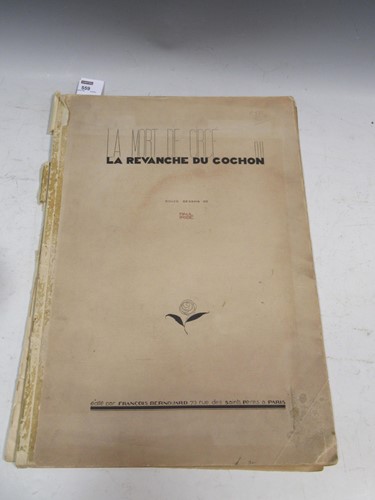 Lot 559 - Paul Iribe, La mort de Circé ou la revanche du...