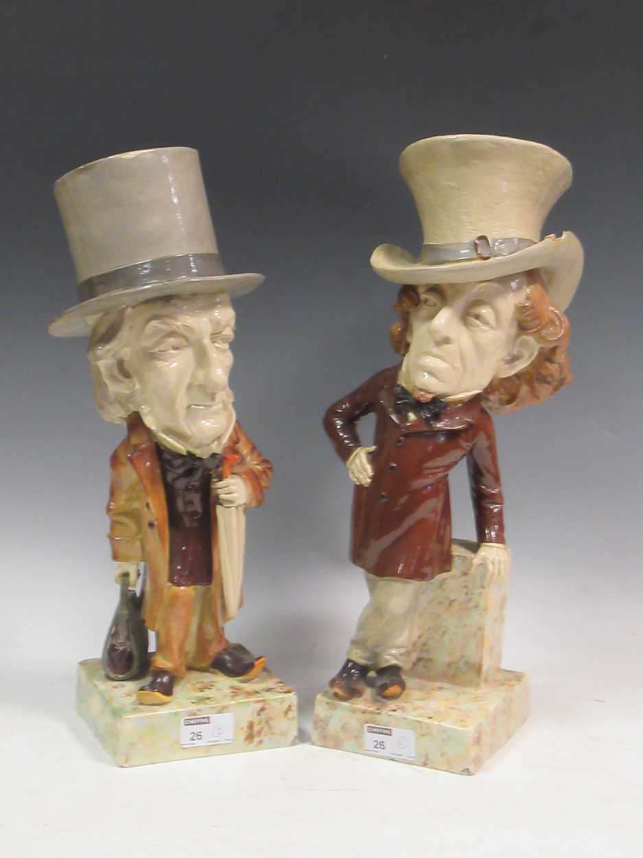 Lot 26 - A rare pair of Whitman and Roth pottery...