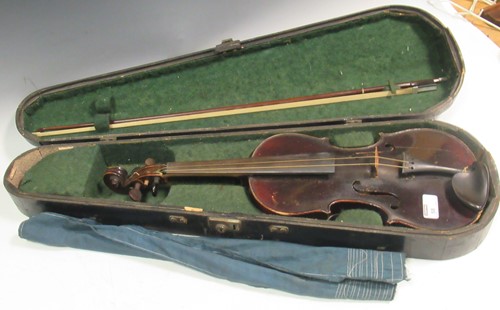 Lot 58 - German violin labelled Mathias Neuner,...