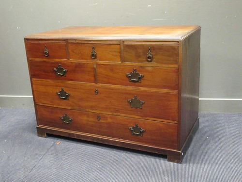 Lot 397 - A 19th century estate made mahogany bank of...