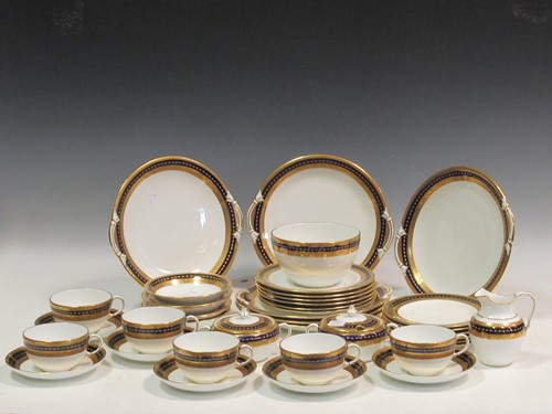 Lot 72 - A Royal Crown Derby tea service for six, with...