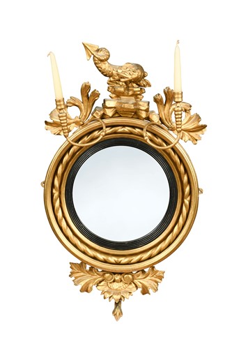 Lot 786 - A Regency convex girandole