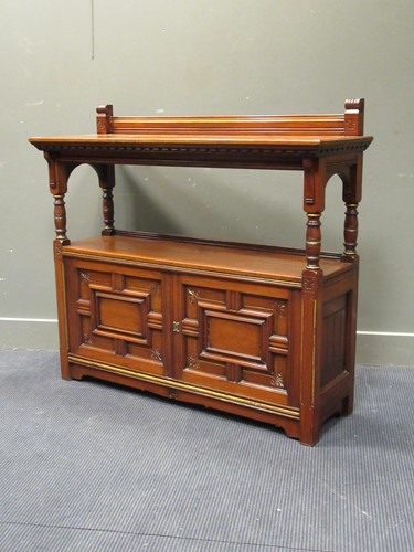 Lot 521 - A Gillows Victorian Aesthetic style buffet,...
