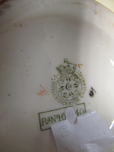Lot 110 - A Royal Worcester blush ivory vase, a smaller...