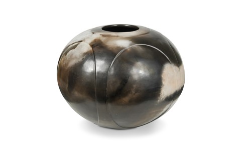 Lot 55 - Antonia Salmon (British, born 1959), a large smoke fired stoneware vase