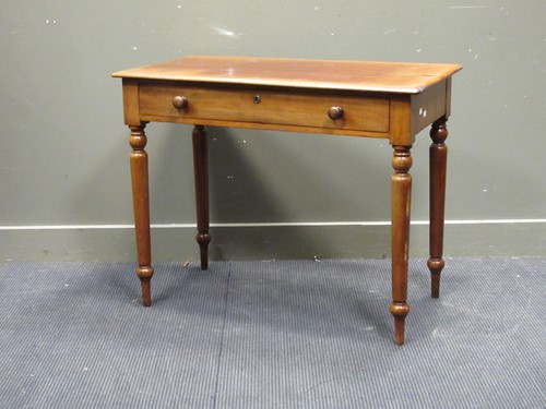 Lot 419 - A 19th century mahogany side table, the...