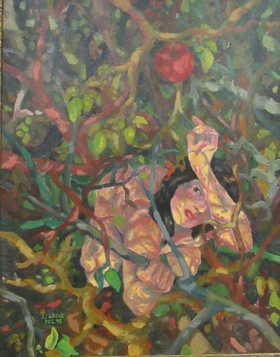 Lot 242 - S J Grove Eve reaching for the forbidden fruit...