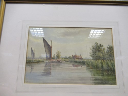 Lot 282 - William Edward Mayes (1861–1952), Wherry near...