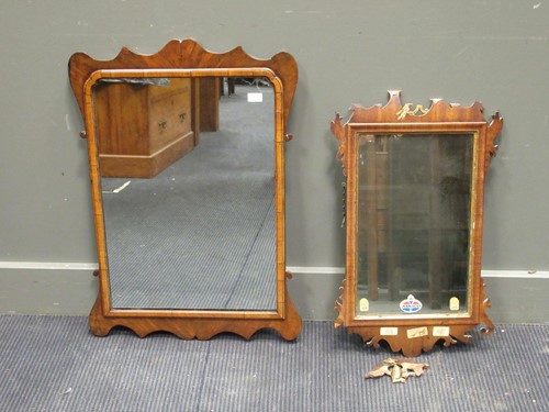 Lot 500 - A Georgian style mahogany frett work wall...