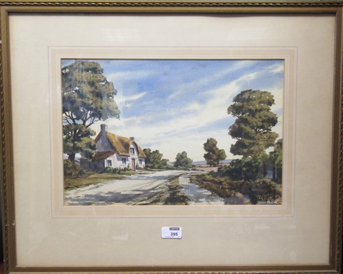 Lot 395 - Winston Megoran (1913-1971) The Lane Cottage...