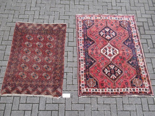 Lot 553 - A Bokhara rug 141 x 97cm together with a...