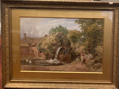 Lot 488 - John Henry Mole (1814-1886), Watermill near...