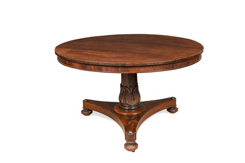Lot 792 - A late Regency rosewood breakfast table