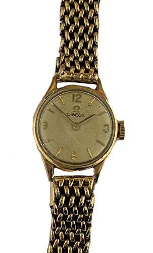 Lot 248 - Omega - A 9ct gold wristwatch on a later 9ct gold bracelet