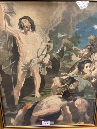 Lot 374 - After Rubens, The Resurrection of Christ,...