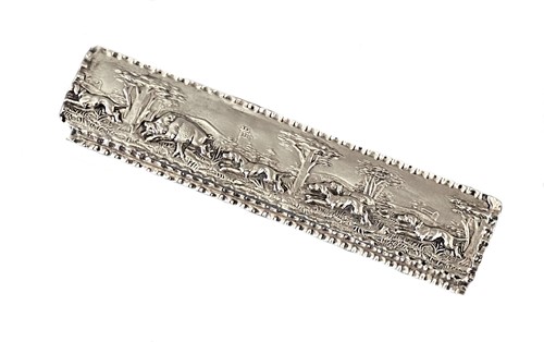 Lot 280 - An Edward VII silver table box