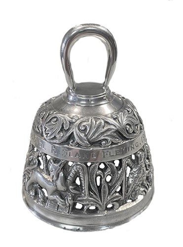 Lot 300 - An Edward VII silver Apostle bell
