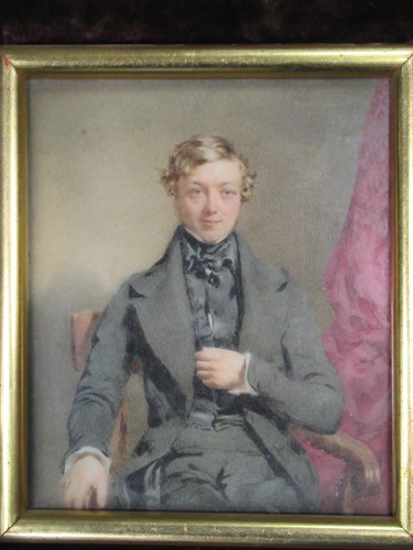 Lot 453 - Thomas Heathfield Carrick, portrait miniature...