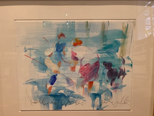 Lot 496 - Jake Sutton (British, b. 1947), Netting Crabs,...