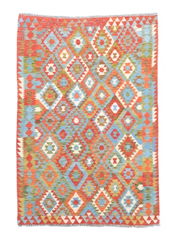 Lot 826 - A large hand-knotted pure wool kelim carpet