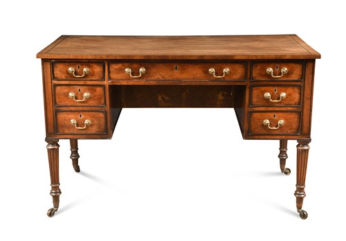 Lot 812 - A late Regency mahogany writing or dressing table
