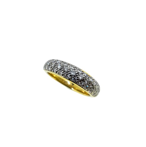 Lot 138 - A diamond half eternity style ring