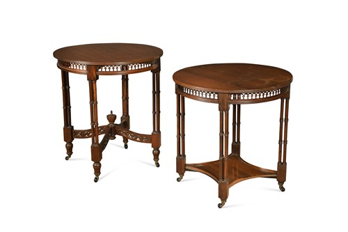Lot 956 - A matched pair of occasional tables, early 20th century