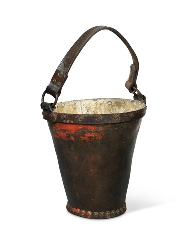 Lot 767 - A leather fire bucket, 18th century